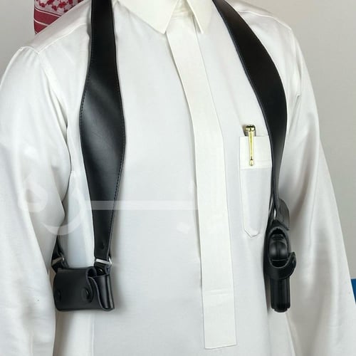 محزم مسدس نص جلد كامل لون اسود