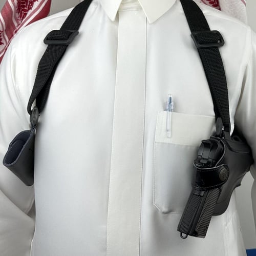 محزم مسدس رسمي مطاط كامل ثلاث الوان للمسدسات الكبي...