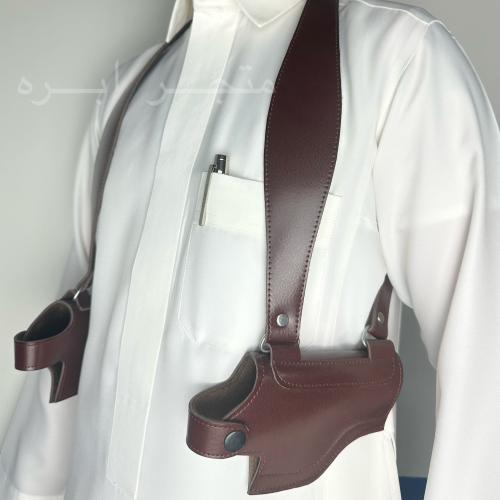 محزم مسدس رسمي جلد كامل لون اسود اصدار خاص