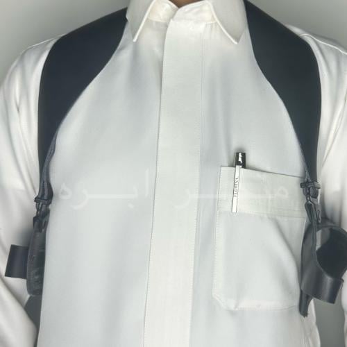 A quarter leather belt buckle from Pakistan