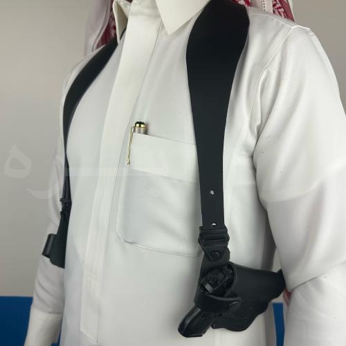 محزم ربع جلد باكستاني لون اسود