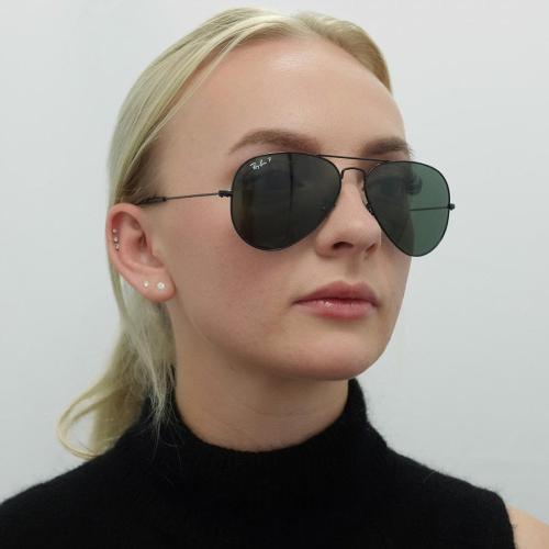 3025 AVIATOR 002/58 glossy black dark green Polari...
