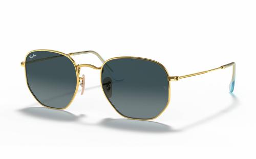 Hexagonal3548 91233M glossy gold grey-blue gradien...