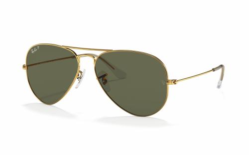 AVIATOR3025 001/58 gold deep green polarized 58-14...