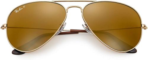 AVIATOR3025 001/57 gold brown polarized 58-14-135