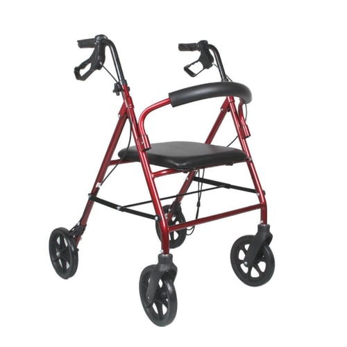 WALKER RED 3002 مشاية تسوق حمراء المنيوم3002