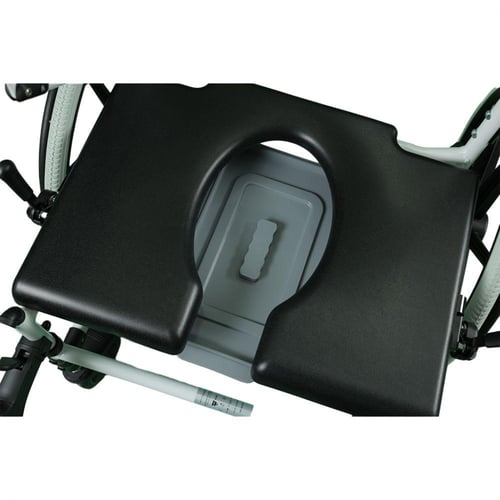 كرسي الحمام المتحرك 18 إنش ألومنيوم مقاوم للصدأ