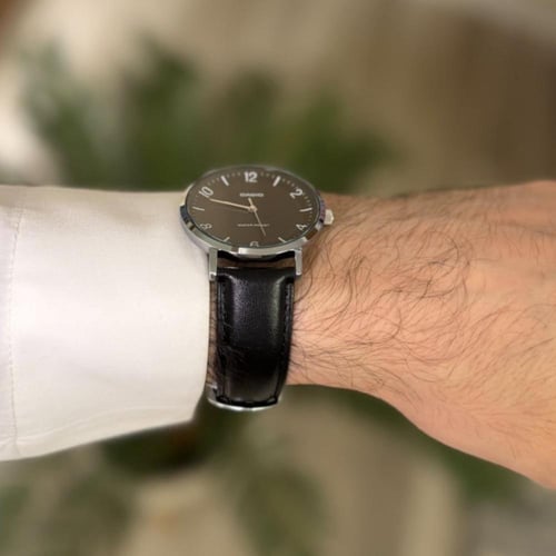 ساعة كاسيو MTP-VT03L-1B-جلد