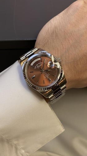 ساعة ويست إند - jubilee fluted حجم 37 لون بني