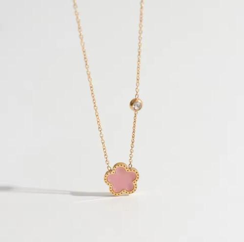 سلسال شكل زهرة البرسيم وردي