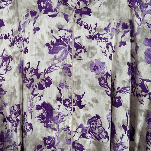 رِواء – شرشف صلاة بسحاب امامي بلون نقشة بنفسجية جذ...