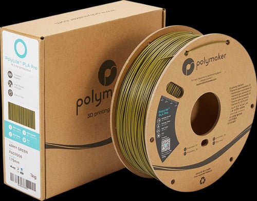 Polymaker PolyLite™ PLA Pro Filament Army Green 1k...