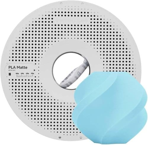 Bambulab Matte PLA Filament Ice Blue 1kg (with spo...