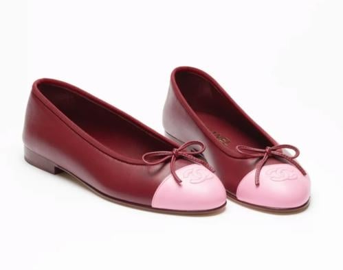 Chanel ballet flat shoes