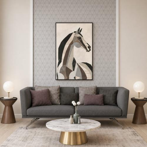 لوحات خيول طولية تصميم عصري