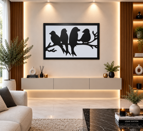 لوحات خشبية عرضية تصميم عصري