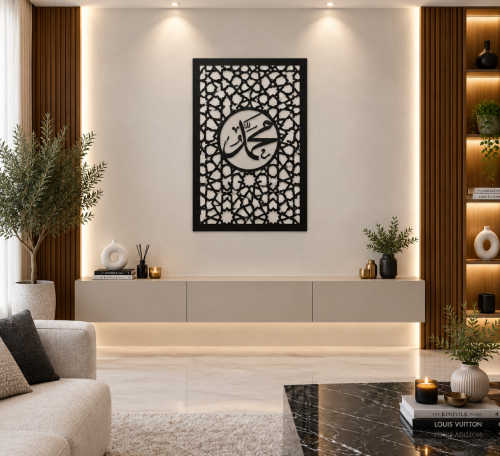 لوحات خشبية طولية تصميم عصري