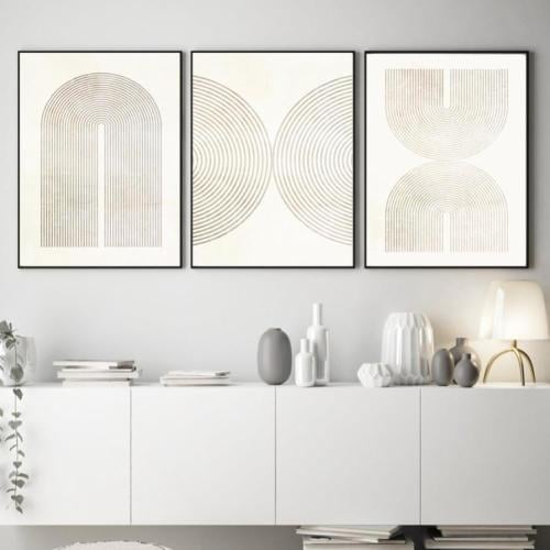 لوحة ثلاثية تصميم عصري