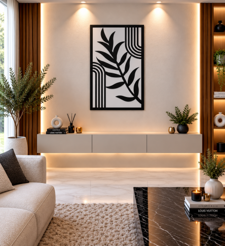 لوحات خشبية طولية تصميم عصري