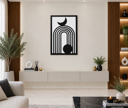 لوحات خشبية طولية تصميم عصري