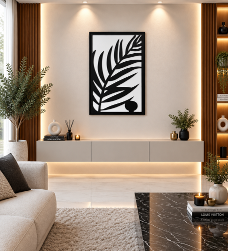 لوحات خشبية طولية تصميم عصري