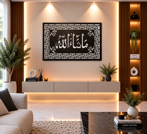 لوحات خشبية عرضية تصميم عصري
