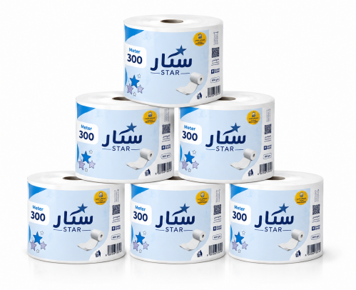 مناديل رولات ستار 300متر