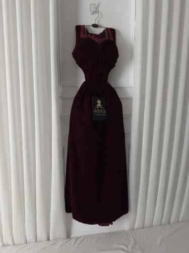 فستان مخمل دافئ