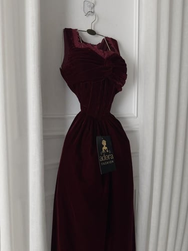 فستان مخمل دافئ