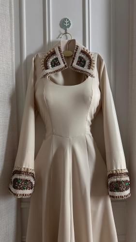 فستان بيج تطريز يدوي