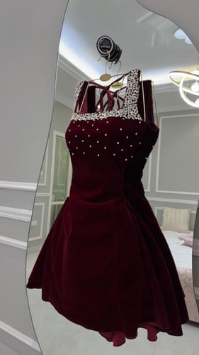 فستان سهره عودي قصير