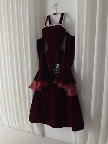 فستان مخمل انيق