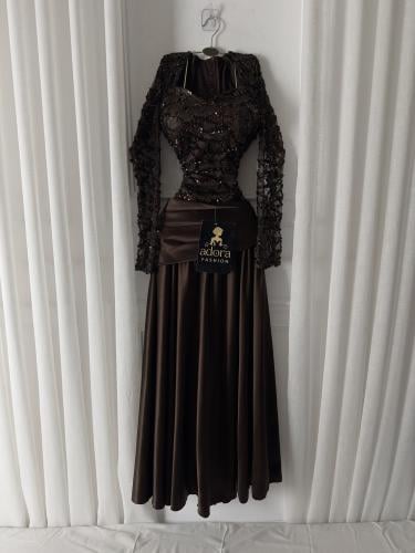 فستان سهره بني