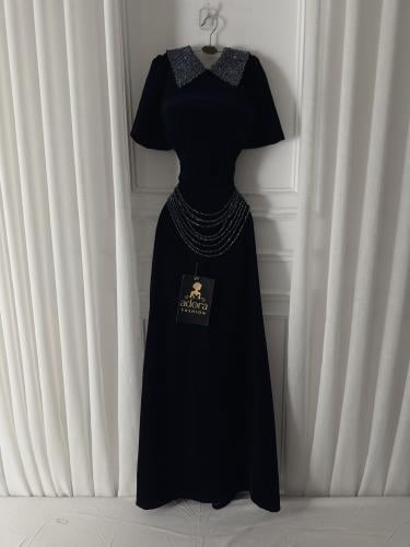 فستان سهره نيلي