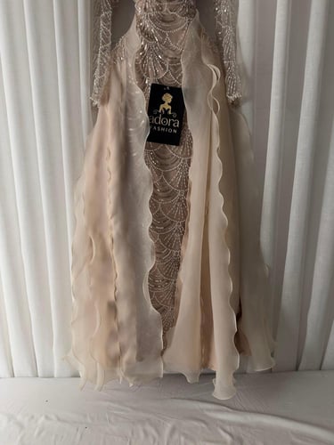 فستان سهره بيج فخم