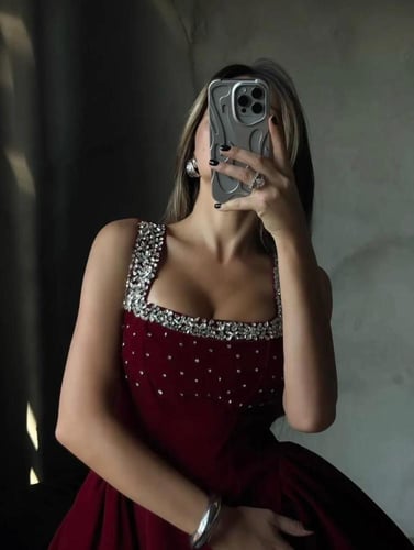 فستان سهره عودي قصير