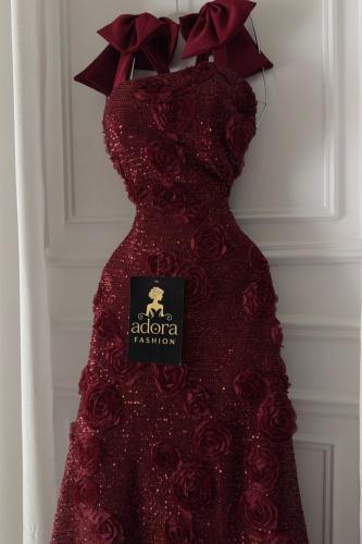 فستان سهره مع الورد