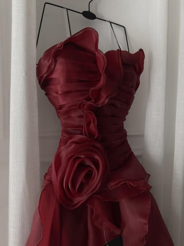 فستان سهره عودي ورد بارز