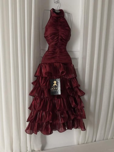 فستان ناعم وردي قصير