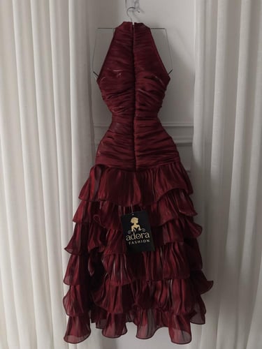 فستان ناعم وردي قصير