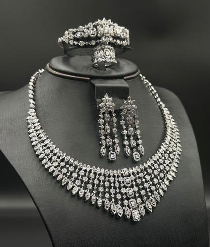 طقم اكسسوار نسائي زركون