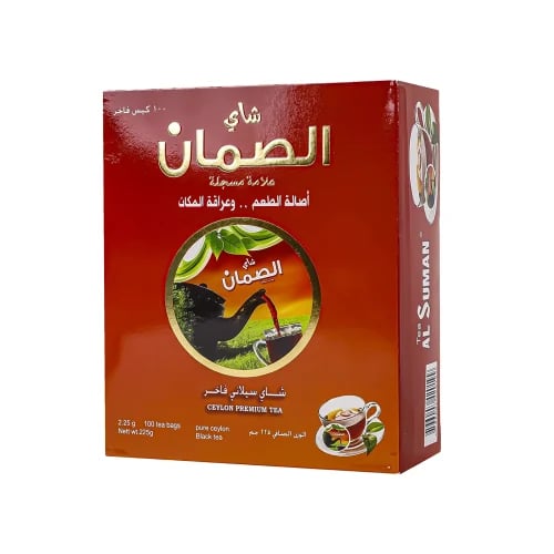 شاي الصمان سيلاني باكت احمر 100 كيس فاخر
