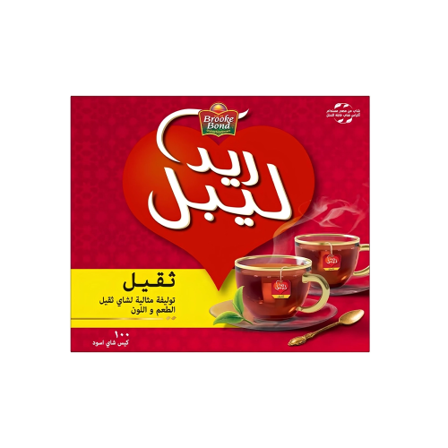 شاي ريد ليبل اسود توليفة ثقيل 100 كيس شاي