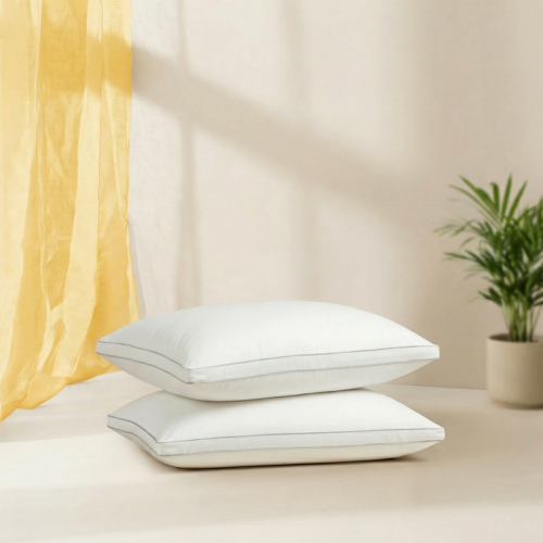 بكج مخدتين فندقية قطن 100%