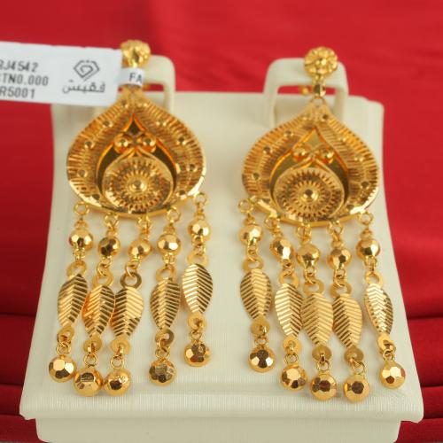 حلق ذهب عيار 21