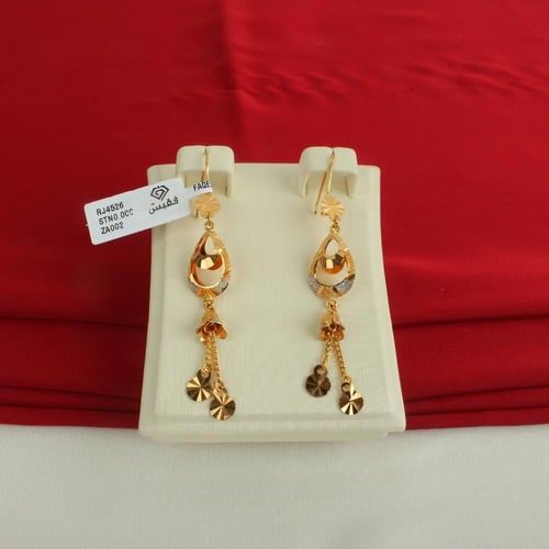 حلق ذهب عيار 21