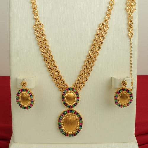 طقم ذهب عيار 21