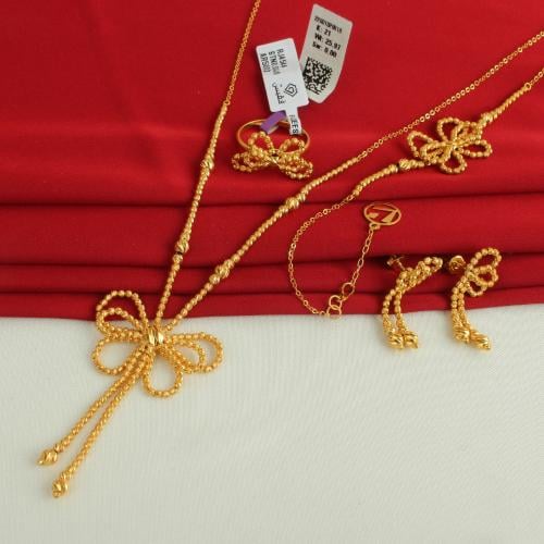 طقم ذهب عيار 21