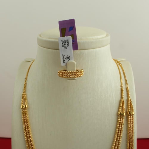 طقم ذهب عيار 21