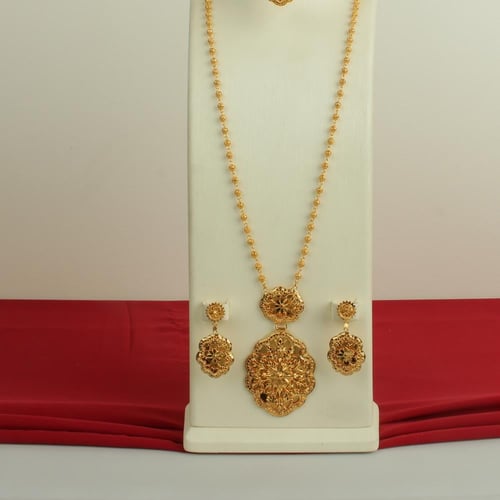 طقم ذهب عيار 21